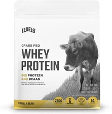 Levels Grass Fed Whey Protein Vanilla Bean, 5.64 lbs See Description