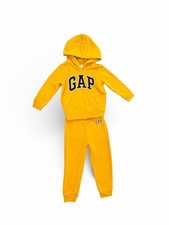 Baby Gap Toddler Yellow Logo Hoodie and Jogger Sweatset