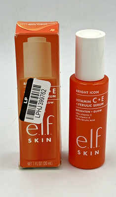 e.l.f. SKIN Bright Icon Vitamin C + E + Ferulic Serum, 1 fl oz NEW