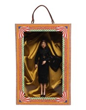 Dolce & Gabbana Black Dress Ceramic Porcelain Fashion Leather Sicily Women's