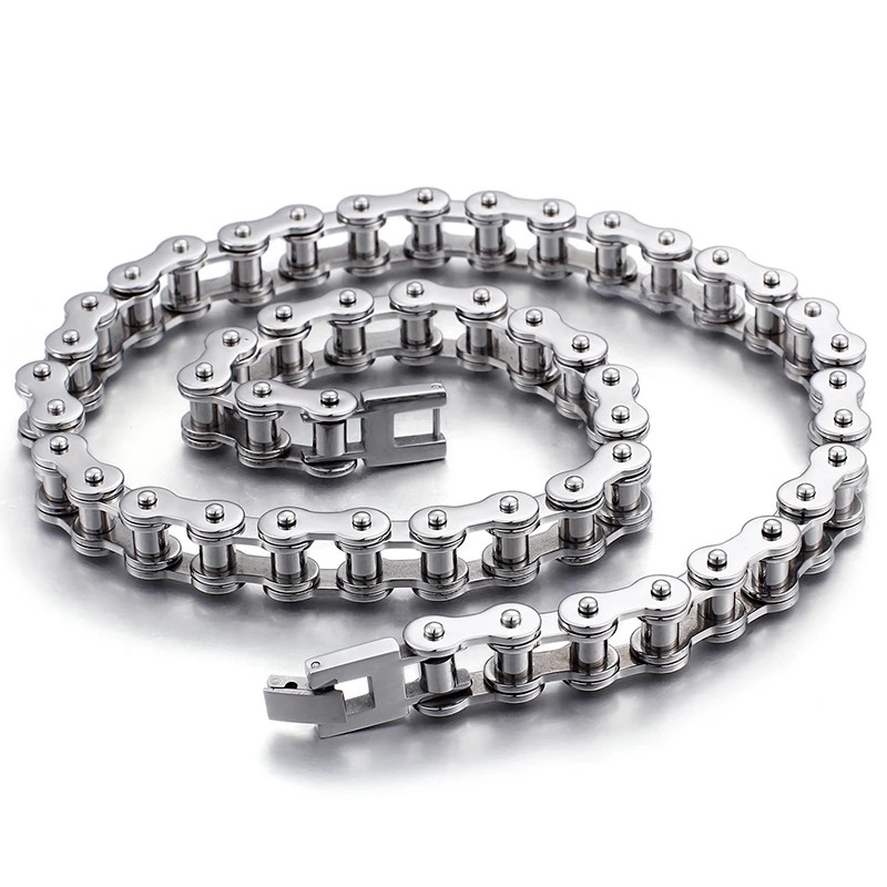 Rock And Roll Men's Necklace, 11MM 22" 316L Stainless Steel 