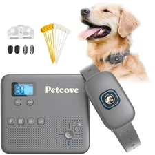 Wireless Dog Fence System & Remote Training Collar, 2.4GHz Non-GPS Fence for ...