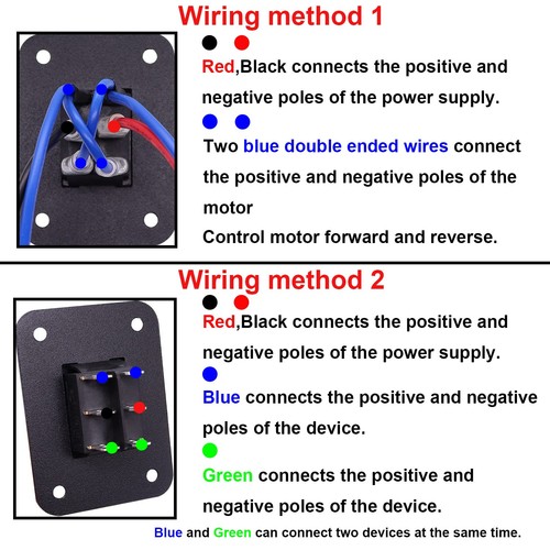 Momentary Polarity Reverse Switch 12V DC 10A 6 Pin 3 Position Up Down ...