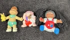 Vintage 1980's Cabbage Patch Kids Mini Figures PVC Figurines Lot of 3