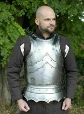 Medieval Half Body Armor Suit Cuirass & Pauldrons Warrior Steel Armor