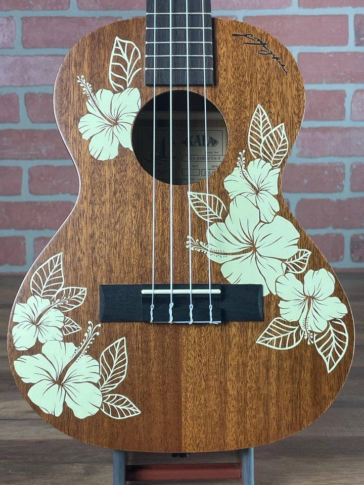 Kala Hibiscus Mahogany Tenor Ukulele - Image 2 of 4
