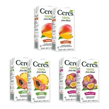 100 All Natural Pure Fruit Juice Blend Variety Pack - Mango, Medley of Fruit...