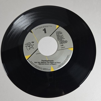 Technotronic ''Get Up'' ''Raw'' 45 Vg+ Tested Jukebox Rare 1990