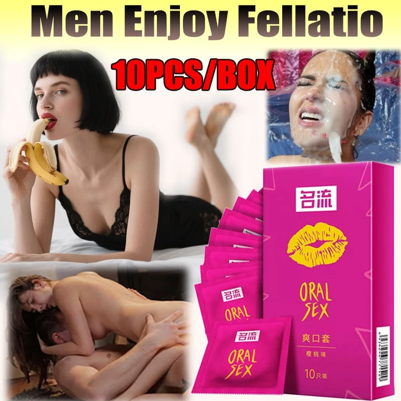 Preservativos para sexo oral sabor cereja látex manga boquete 10~50 peças - Imagem 2 de 4