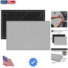 Versatile 18"x12" Double-Sided Cutting Mat for Seamless Crafting  Quilting
