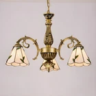 Vintage Tiffany Chandelier Stained Glass Pendant Light (Customer order)