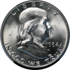1954-D Silver Franklin Half Dollar -   Gem BU #191