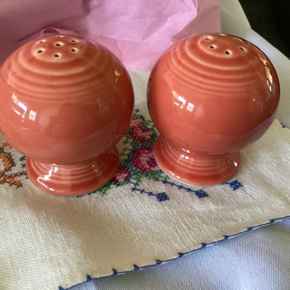Fiesta Ware Retired Paprika Salt & Pepper Shakers eBay