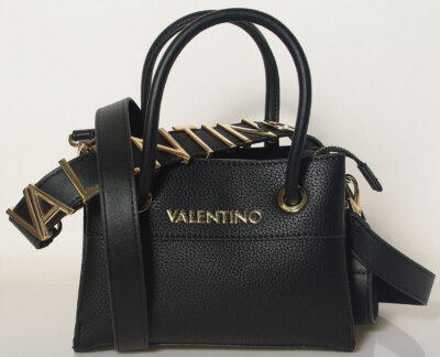 VALENTINO バッグ VLogo Signature Small leather bucket bag in black - Valentino