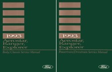 1993 Ford Truck Aerostar Explorer Ranger Factory Shop Service Manual