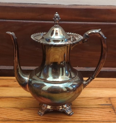 Community Georgian Gadroon Silver Plate Tea Set Coffee Service Vintage 5-Piece - Picture 11 of 16