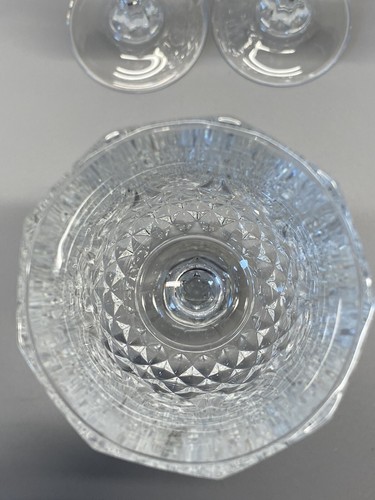 Cristal D'Arques Longchamp Cut Crystal Wine/ Water Glass Goblets 5oz. Set Of 6 - Picture 11 of 21