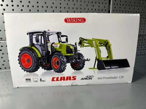Wiking Claas Arion 430 mit Frontgewicht  1:32 - 077329 -  Gebraucht/OVP