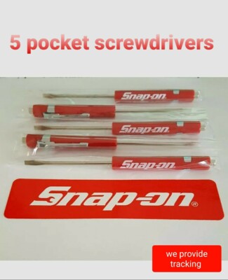 5X Snap On Tools Screwdrivers Per Order Green Pocket Promo Magnet End - Foto 5