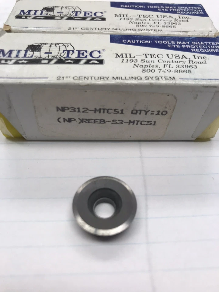 10 Pcs. NP312 MTC51 MIL-TEC INSERT. (loc J13)