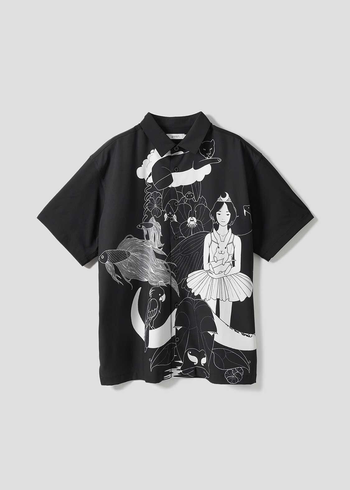 [Graniph] UNISEX Yusuke Nakamura Fan Club | Big silhouette short sleeve shirt
