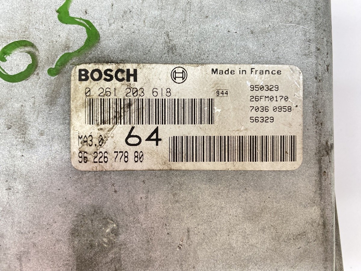 ECU Bosch 0261203618, 9622677880, MA3.0, 26FM0170 | eBay