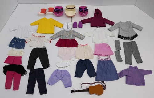 LOTE MIXTO DE 28 ZAPATOS ROPA MUÑECA DE 18 PULGADAS Se adapta a American Doll, Battat y más - Imagen 2 de 8