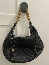 Black Marc Jacob’s Quilted Chain Strap  Hobo Shoulder Bag
