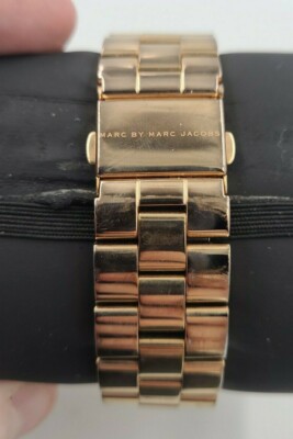 Marc Jacobs MBM 3216 Amy Rose Gold Wristwatch 36mm Case Stainless 