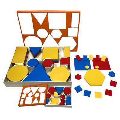 2 Sets Attribute Logic Blocks Invicta Educational Aids Art Designs 118 Blocks