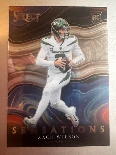 2021 Panini Select Zach Wilson ( New York Jets) Rookie RC Sensations SEN-16