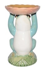 Vintage Frog Plant Stand Butterfly Feeder Ind...