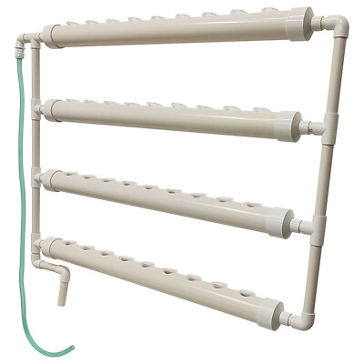 Wall-mounted Hydroponic Grow Kit 36 Plant Sites 4 Pipes Garden Tool