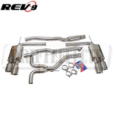 Rev9 Stainless Steel Cat-Back Exhaust Kit QUAD TIPS For HONDA ACCORD 2018-22