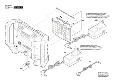 Bosch Ersatzteile für GPB 12V-10 Power-Radiobox