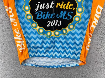 Primal Cycling Jersey Adult Large Blue Orange Bike MS 2013