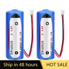 2x ER18505 3.6V 4000mAh Battery Non-Rechargeable with 2.0 white Plug