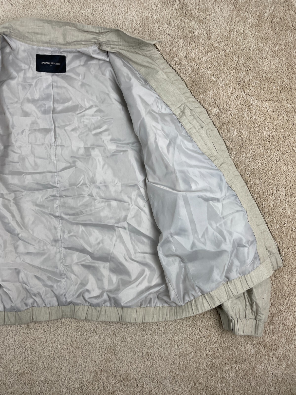 Banana Republic Basic Jacket Mens Large Lined Ful… - image 7