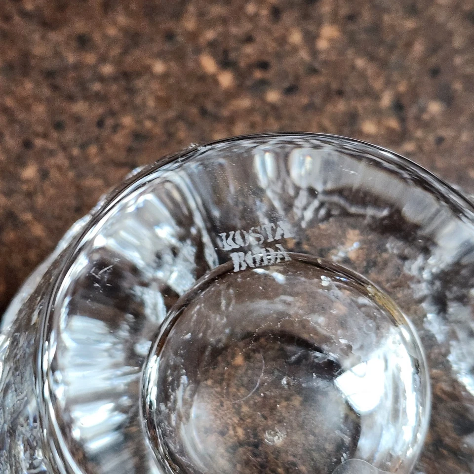 Candelabro votivo bola de nieve Kosta Boda hecho en Suecia Foto 3 de 3