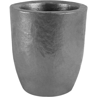 Premium Black Graphite Crucible, Silicon Carbide Clay Furnace Cup - 1800 /3272 