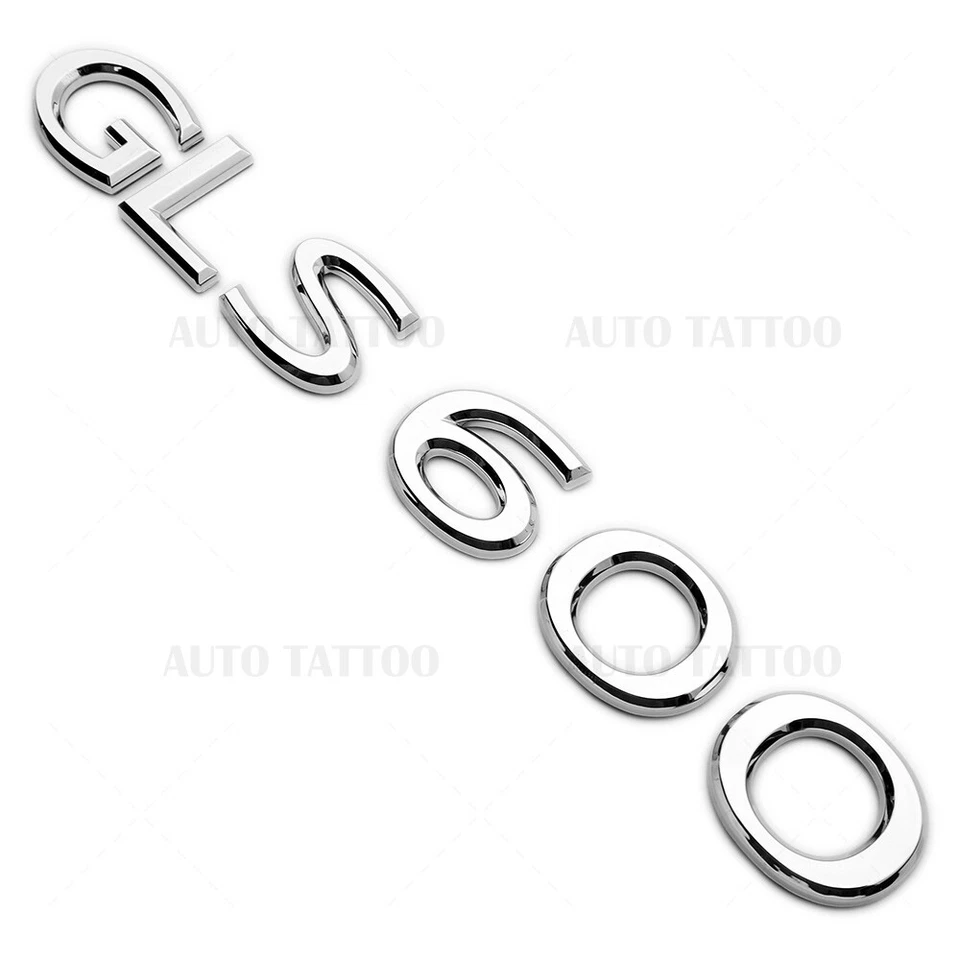 Placa de identificación cromada Mercedes-Maybach GLS 600 SUV AMG emblema letra puerta levadiza Foto 3 de 4