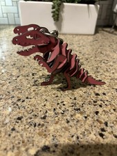 Coach Small Rexy Bag Charm Keychain Fob Dinosaur Pink/Nickel