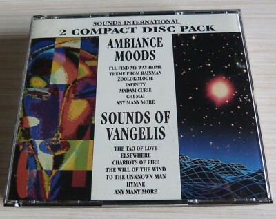 BOX 2 CD AMBIANCE MOODS ET SOUNDS OF VANGELIS 34 TITEL 