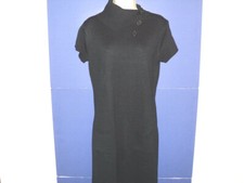 Tiana B. Sweater Dress Size L Knit Black Short Sleeves Acrylic Large