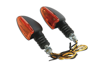 SCHWARZE KURZE BLINKER MOTORRADLAMPE ARCTIC CAT AJP ATALA BAOTIAN BENELLI