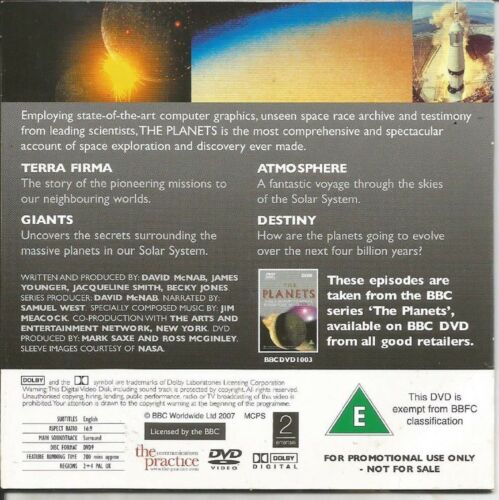 THE PLANETS - MAIL PROMO DVD - Imagen 2 de 2