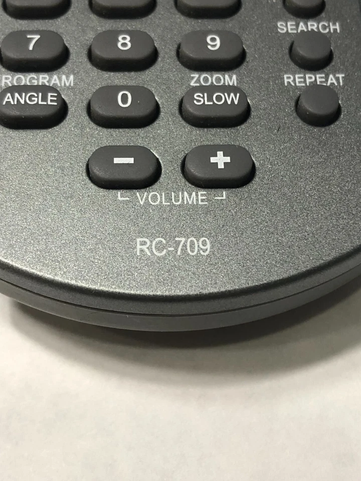 Audiovox RC-709 DVD Remote Control - Part Number RC-709 DVD Remote for Audiovox - Image 2 of 4