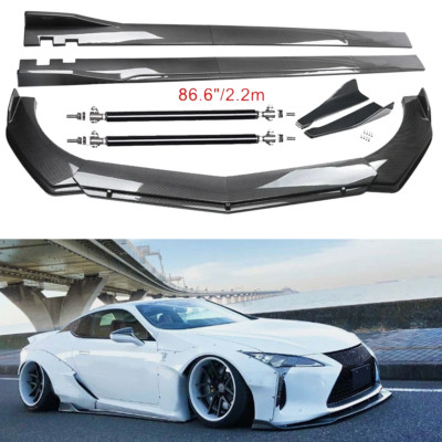 For Lexus UX200 UX Carbon Fiber Front Bumper Lip Spoiler Side Skirt Body Kits