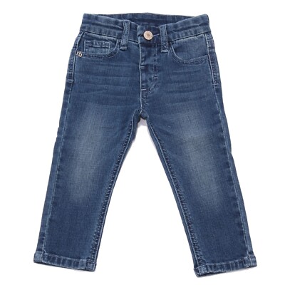 1506AD jeans baby BOY HITCH HIKER blue denim stretch jeans hole kids