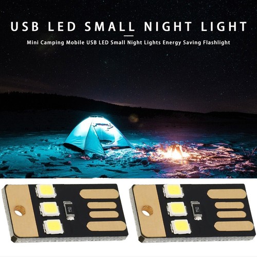 0.2W LED Camping Light Mini Energy Saving Lamp Mobile Power Resource Charging - Photo 2/5